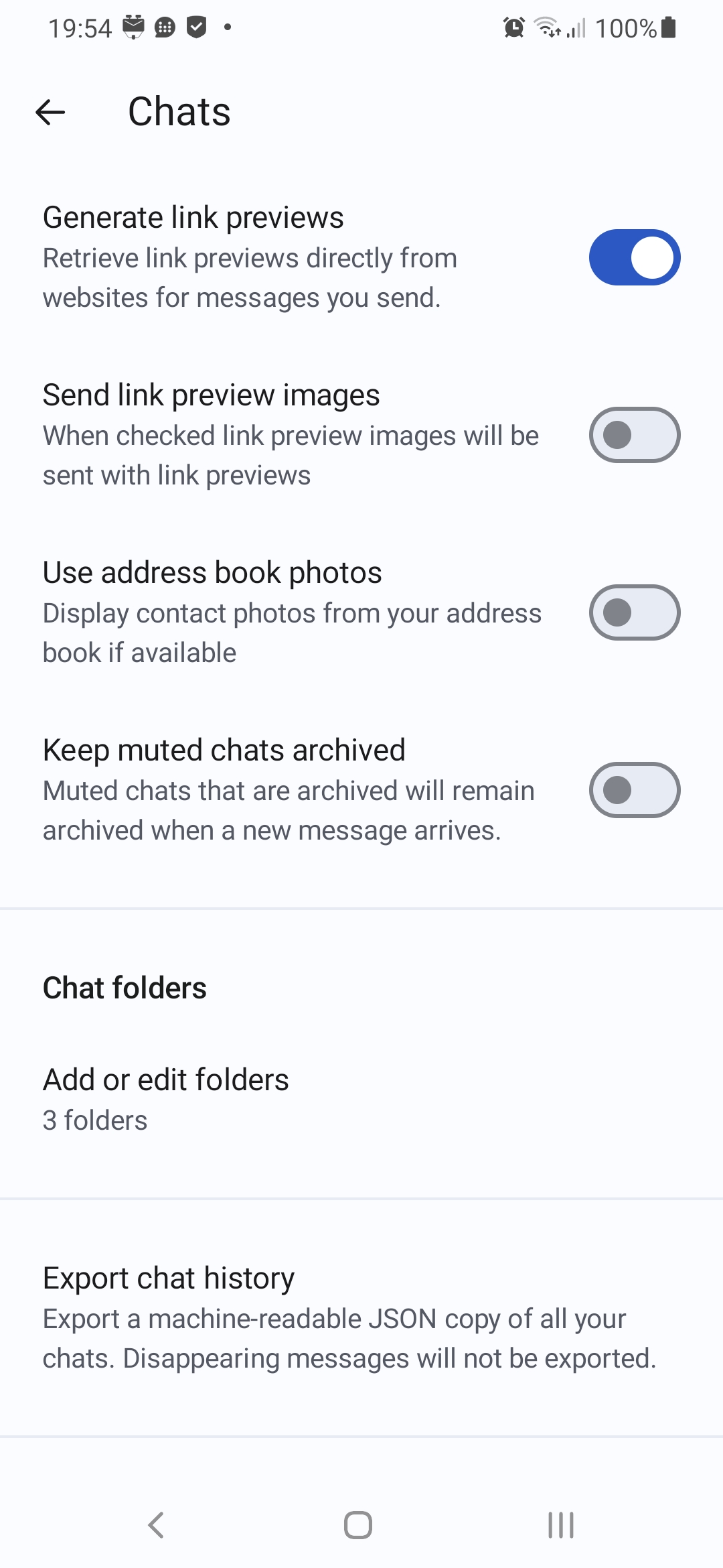 Signal sent link preview images