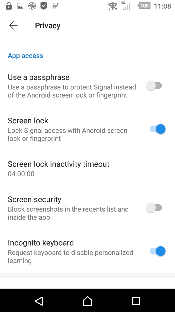 Signal system lock